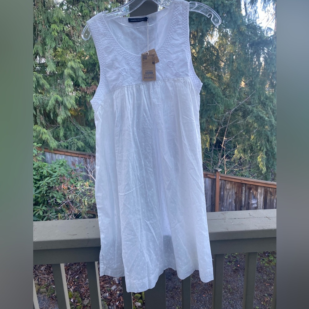 Les essentials de Monoprix French Organic cotton embroidered bodice dress